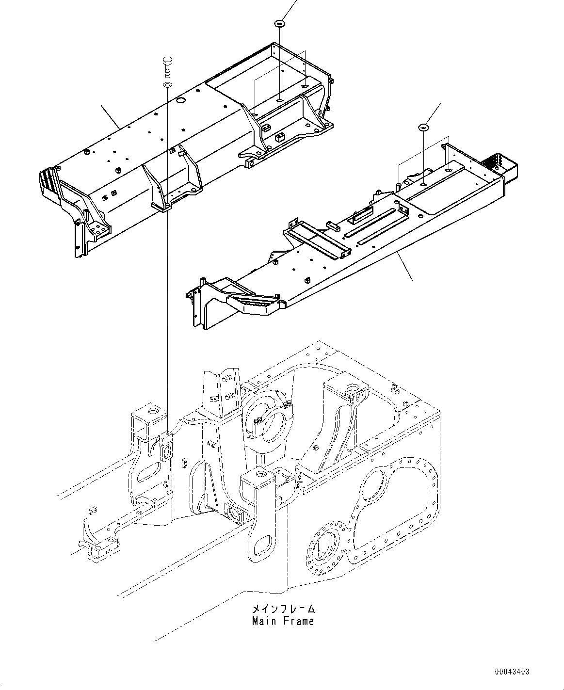 Схема запчастей Komatsu D155AX-6 - КРЫЛО, КРЫЛО, ЛЕВ. И ПРАВ. (№887-) КРЫЛО, С АККУМУЛЯТОР, ЕС НОВ. NOISE ARRANGEMENT 