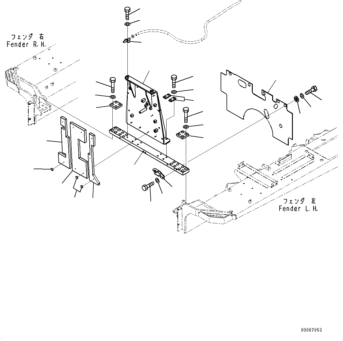 Схема запчастей Komatsu D155AX-6 - КРЫЛО, КРЕПЛЕНИЕ КАПОТАING (№887-88) КРЫЛО, С АККУМУЛЯТОР, ЕС ARRANGEMENT, ДЛЯ ОТВАЛ С ДВОЙН. ПЕРЕКОСОМ