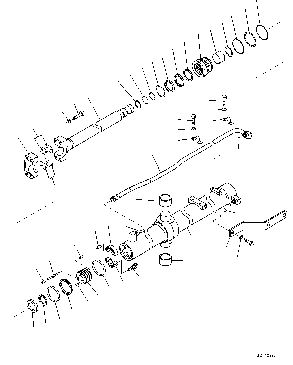 Схема запчастей Komatsu D155AX-6 - DOZER ЦИЛИНДР ПОДЪЕМА ОТВАЛА, ЛЕВ. (№88-) DOZER ЦИЛИНДР ПОДЪЕМА ОТВАЛА