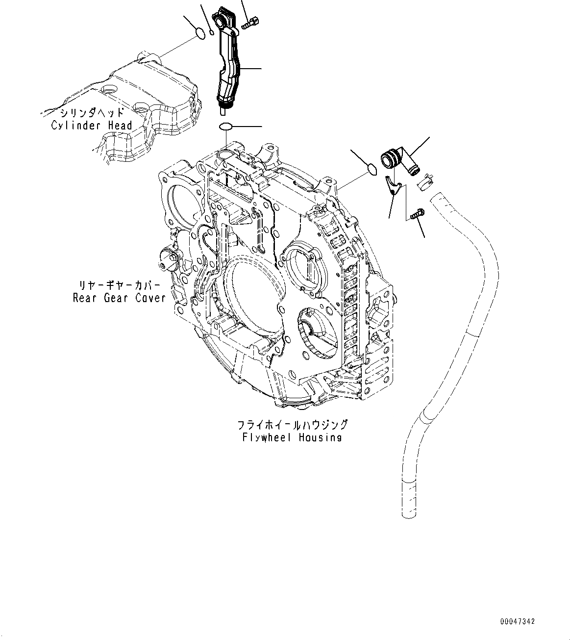 Схема запчастей Komatsu SAA6D107E-1D - САПУН (№7-) САПУН