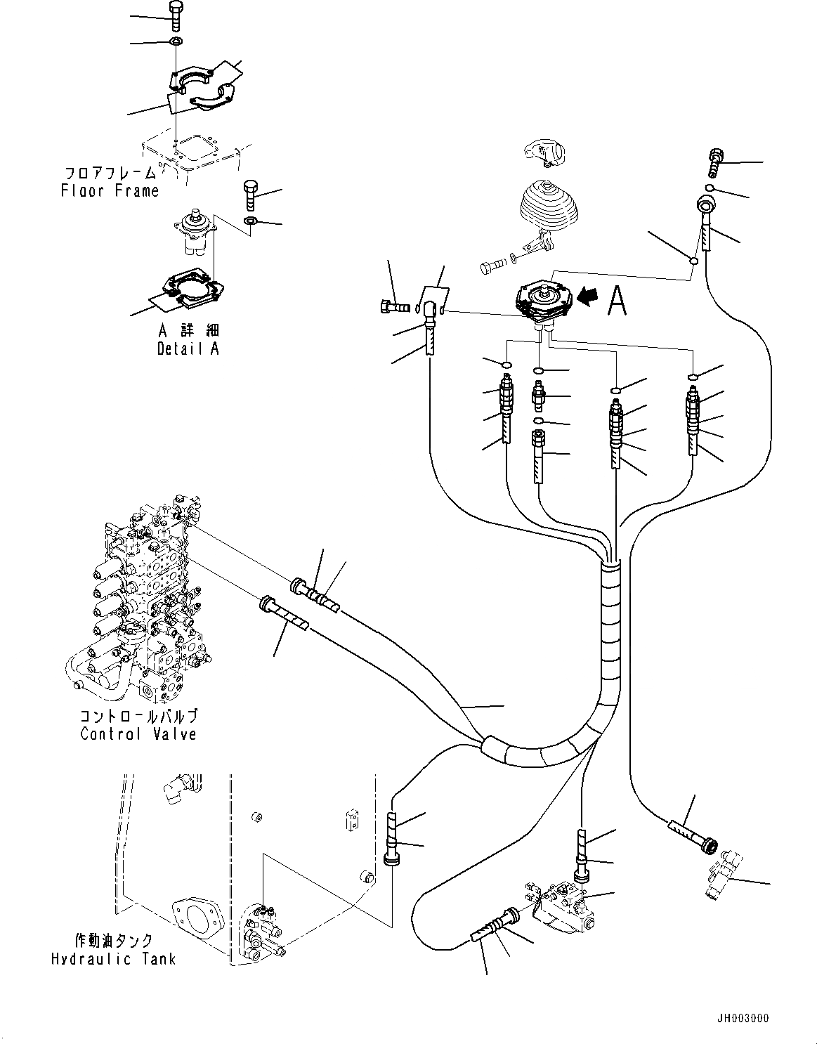 Схема запчастей Komatsu D375A-6 - ОСНОВН. КОНСТРУКЦИЯ, КЛАПАН PPCДЛЯ ОТВАЛ (/) (№-) ОСНОВН. КОНСТРУКЦИЯ, ОТВАЛ С ДВОЙН. ПЕРЕКОСОМ, С VHMS, PROVISION ДЛЯ РЕГУЛИР. ГИГАНТСК. РЫХЛИТ