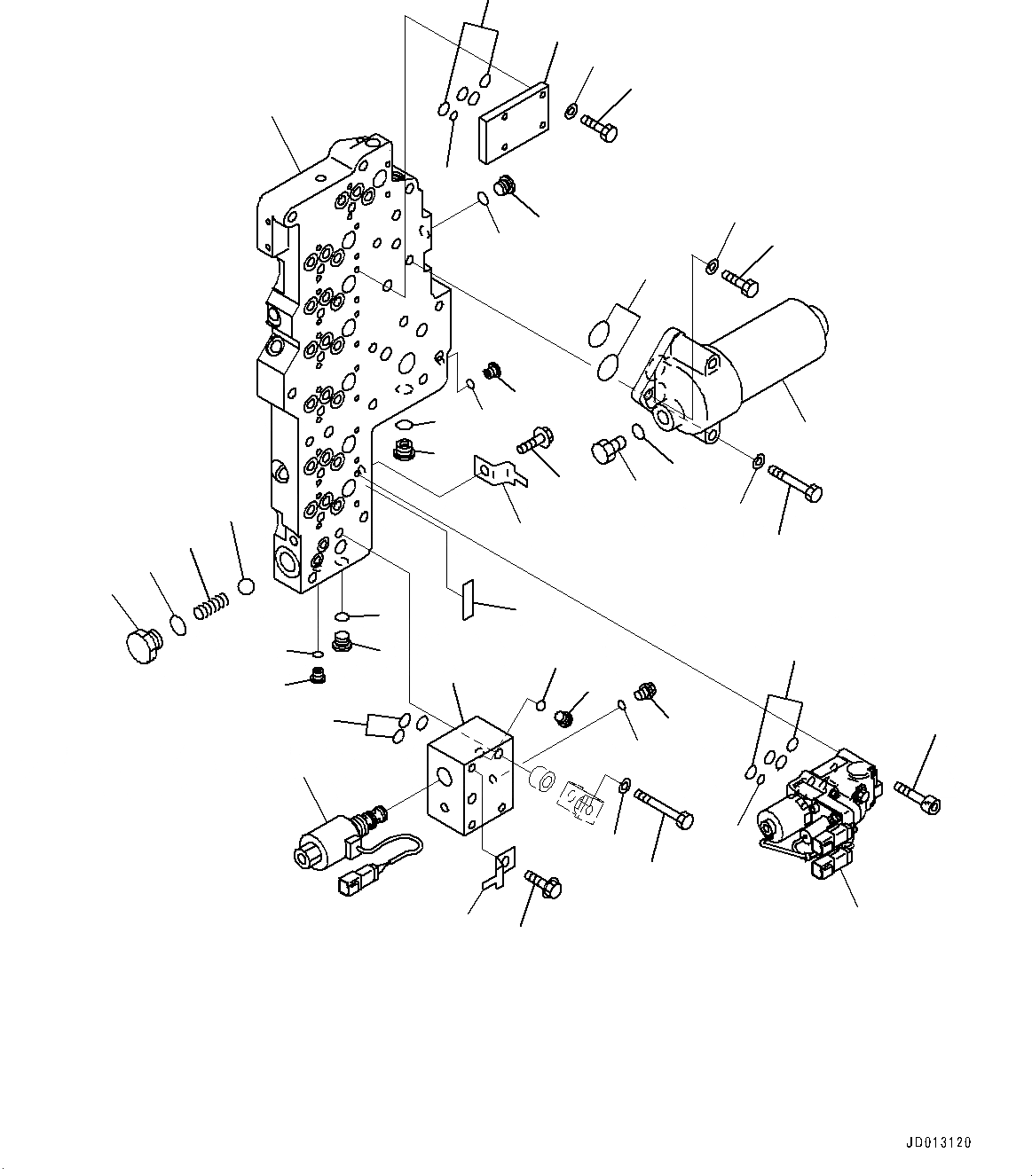Схема запчастей Komatsu WA430-6 - ГИДРОТРАНСФОРМАТОР И ТРАНСМИССИЯ, УПРАВЛЯЮЩ. КЛАПАН (/) (№-) ГИДРОТРАНСФОРМАТОР И ТРАНСМИССИЯ, БЕЗ ЭКСТРЕНН. РУЛЕВ. УПРАВЛЕНИЕ