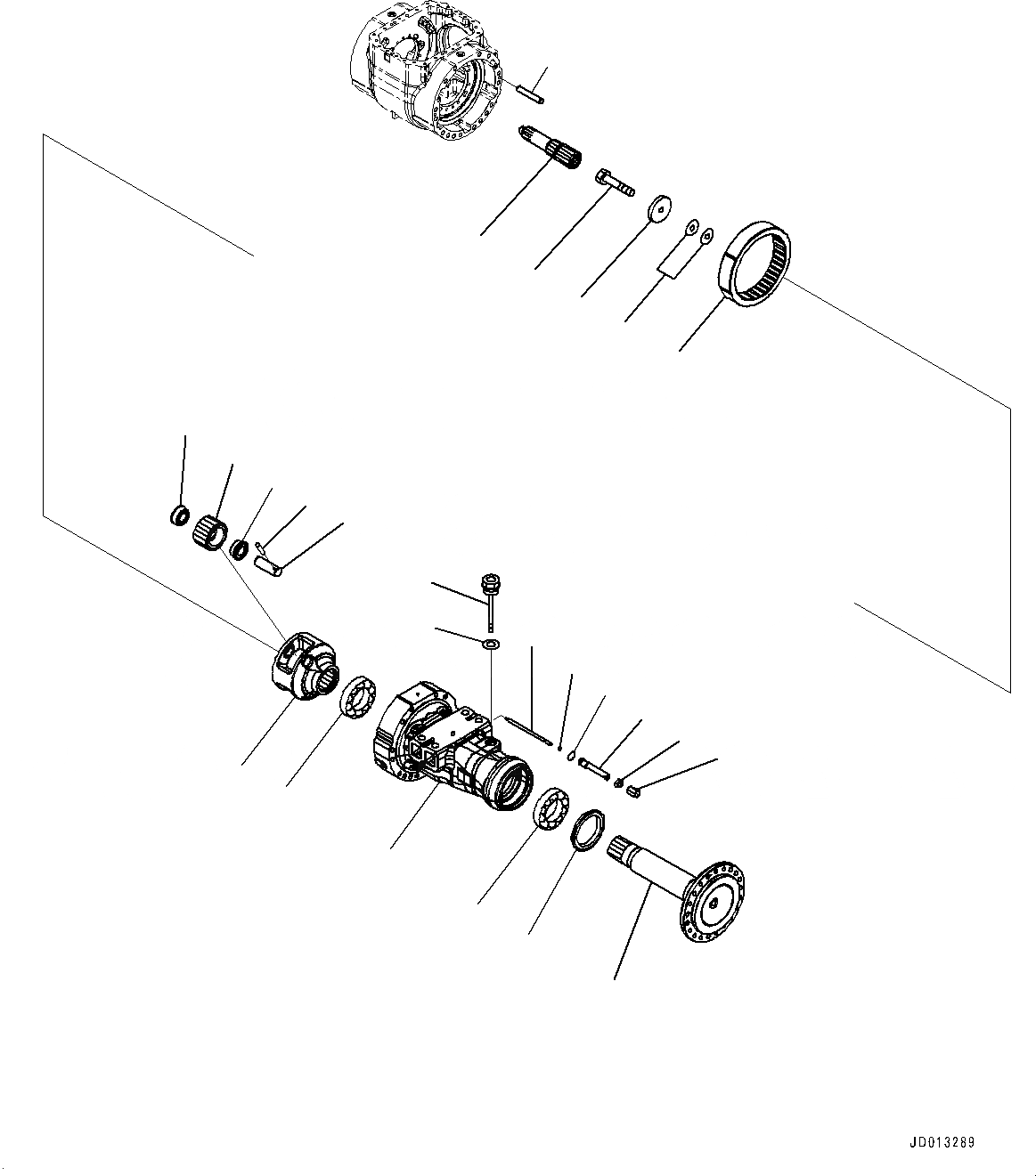 Схема запчастей Komatsu WA430-6 - ПЕРЕДНИЙ МОСТ, КОНЕЧНАЯ ПЕРЕДАЧА ЛЕВ. (№-) ПЕРЕДНИЙ МОСТ, БЕЗ САМОБЛОКИР. ДИФФЕРЕНЦ.