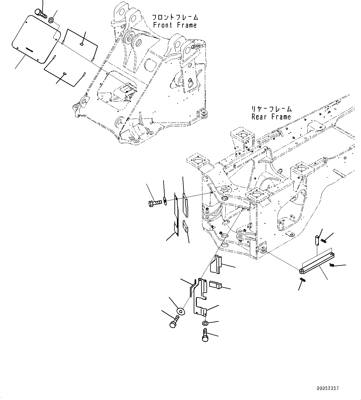 Схема запчастей Komatsu WA430-6 - СОЧЛ. СОЕД. БЛОКИР. BAR И РАМА COVER, ПЕРЕДН. КРЫШКА(№-) СОЧЛ. СОЕД. БЛОКИР. BAR И РАМА COVER, 2-Х СЕКЦИОНН., ДЛЯ СТРАН ЕС NOISE REGURATION, С ЯЩИК Д/ИНСТРУМЕНТА, С POWERTRAIN НИЖН. ЗАЩИТА