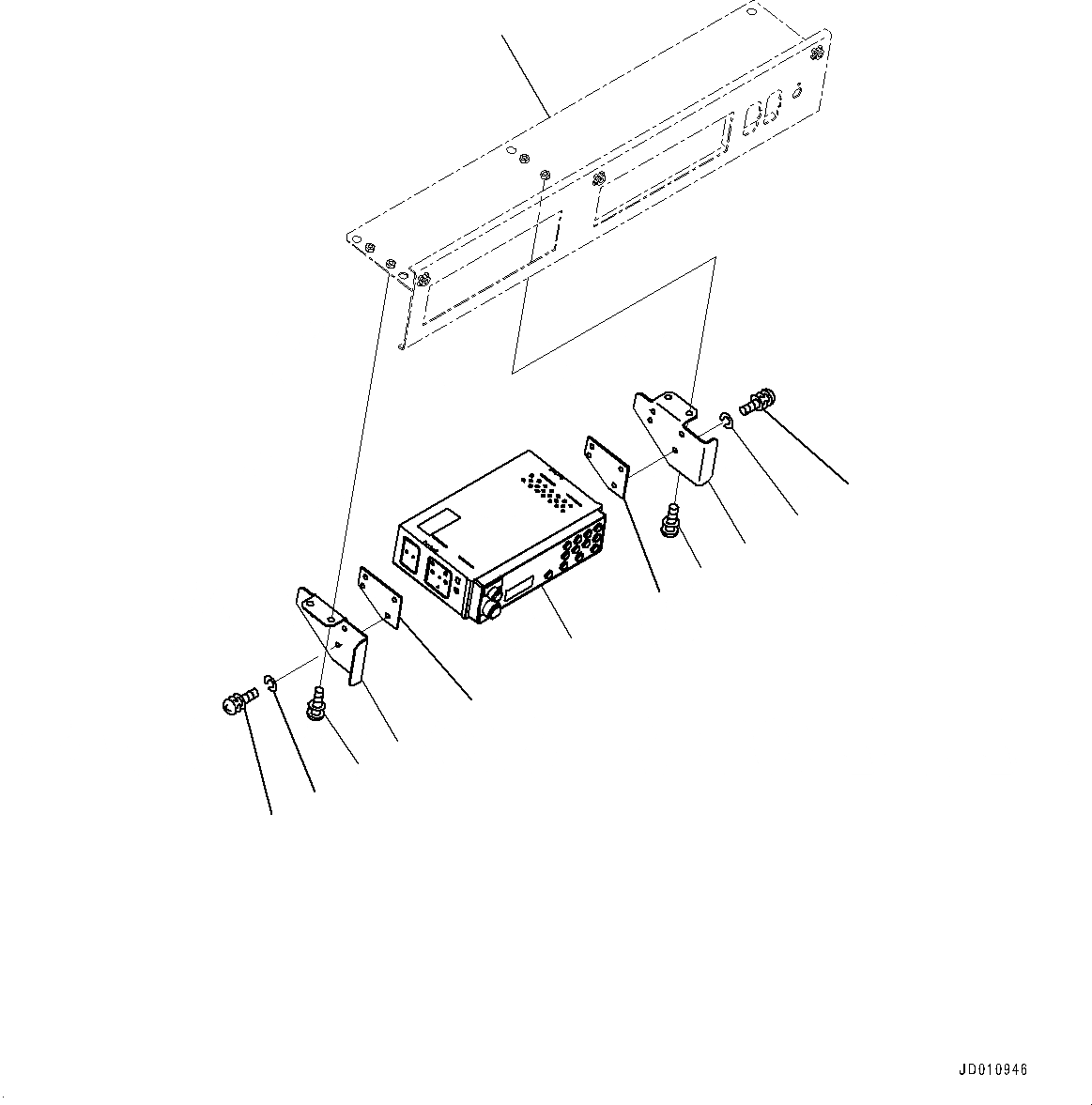 Схема запчастей Komatsu WA430-6 - РАДИО (№-) РАДИО, С AM/FM РАДИО ДЛЯ АЗИИ И ЕС