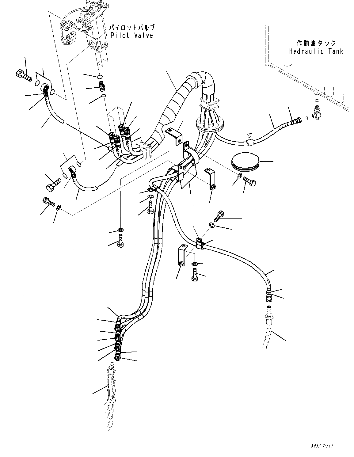 Схема запчастей Komatsu WA430-6 - УПРАВЛЕНИЕ ПОГРУЗКОЙ БЛОК, КЛАПАН PPCТРУБЫ (/) (№-) УПРАВЛЕНИЕ ПОГРУЗКОЙ БЛОК, -РЫЧАГ, С ДЖОЙСТИК СИСТЕМАУПРАВЛЕНИЯ ПОВОРОТОМ, ДЛЯ EXCEPT ЕС