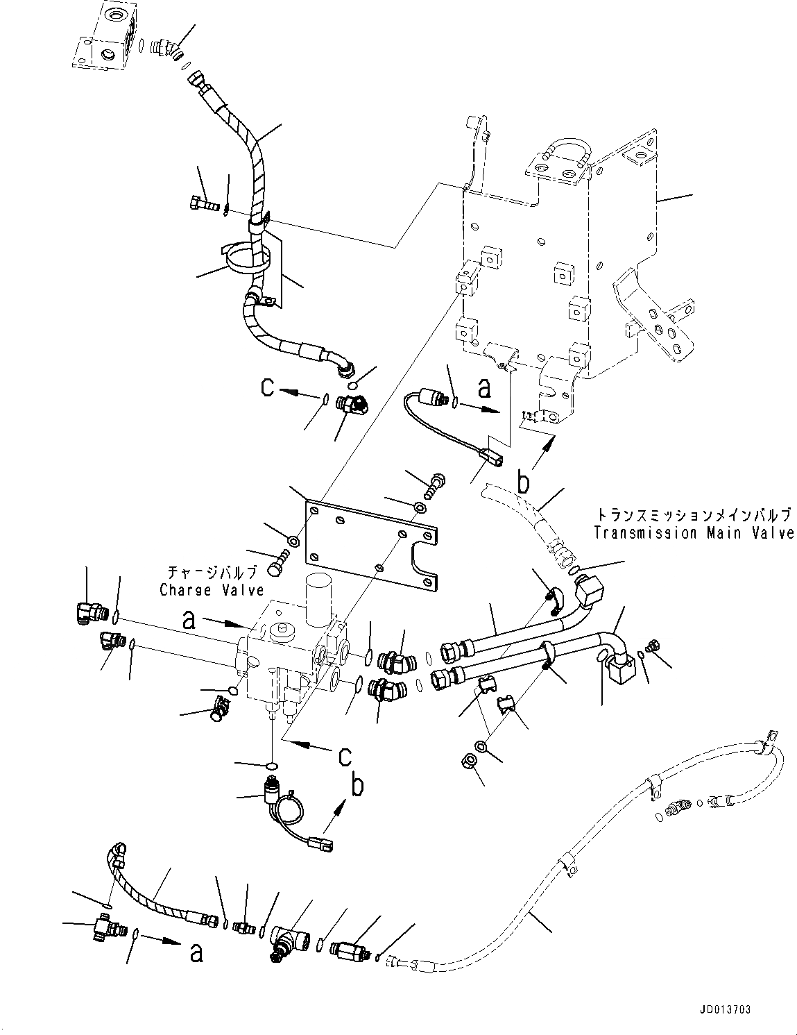Схема запчастей Komatsu WA430-6 - УПРАВЛ-Е ТОРМОЗОМ, КЛАПАН АККУМУЛЯТОРА КРЕПЛЕНИЕ (№-) УПРАВЛ-Е ТОРМОЗОМ, С ORBIT-ROLL СИСТЕМАУПРАВЛЕНИЯ ПОВОРОТОМ
