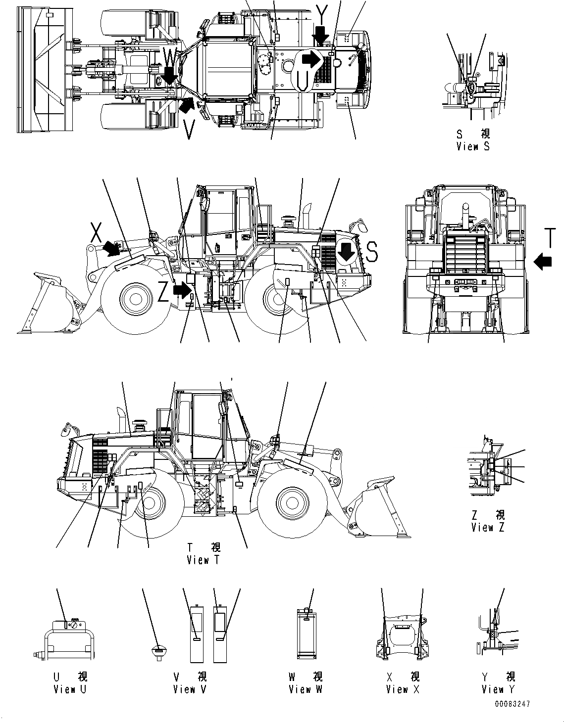 Схема запчастей Komatsu WA430-6 - МАРКИРОВКА, EXTERIOR (№-) МАРКИРОВКА, ИСПАНИЯ