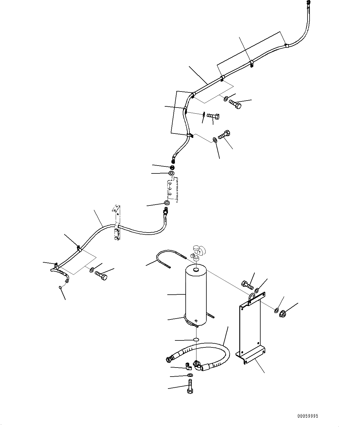 Схема запчастей Komatsu WA430-6 - ГИДРОЛИНИЯ, АККУМУЛЯТОР (№-) ГИДРОЛИНИЯ, 2-Х СЕКЦИОНН., ДЛЯ MACHINE С ЭЛЕКТРОНН. ГЛАВН. УПРАВЛ-Е (EPC) ГИДРАВЛS