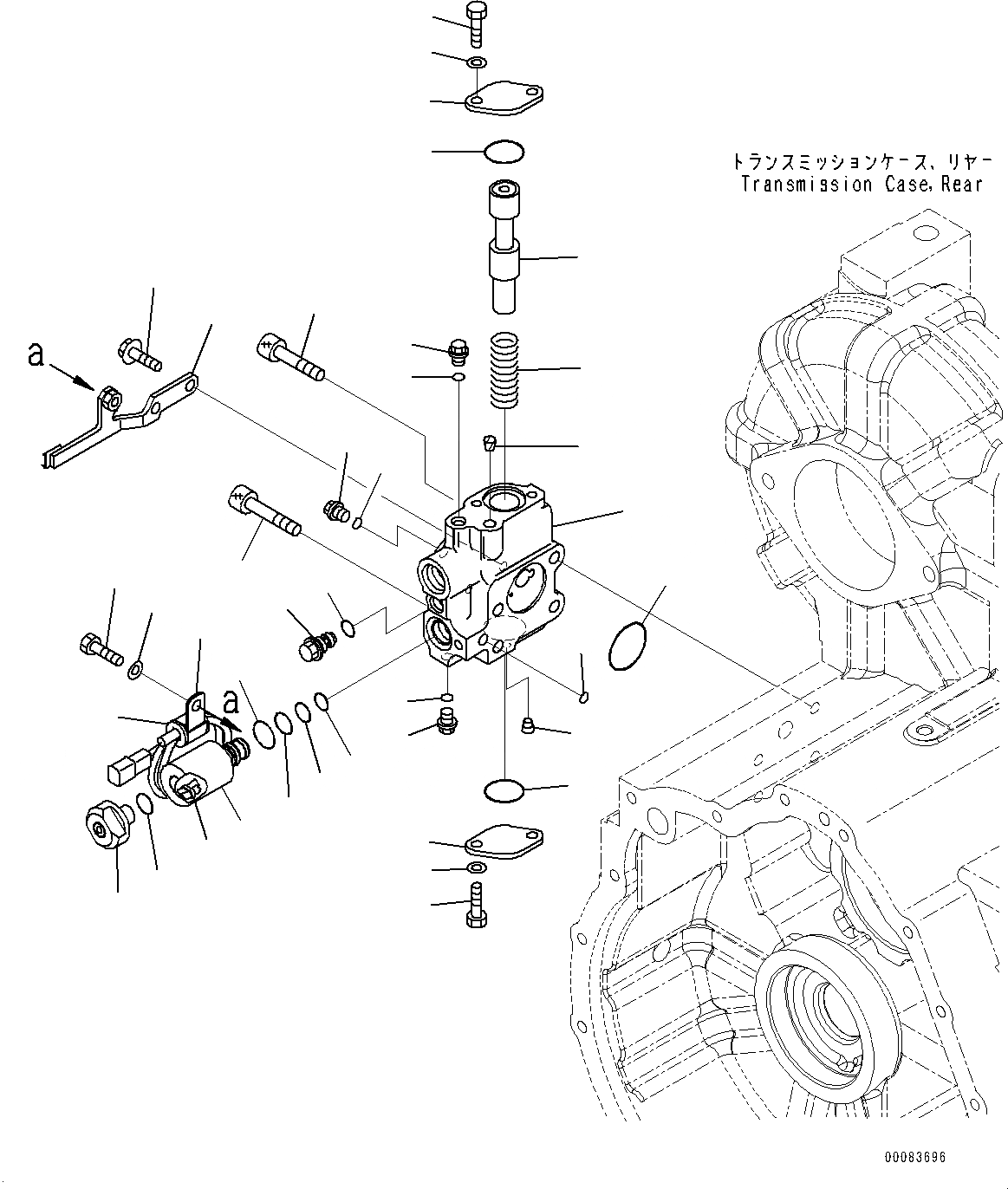 Схема запчастей Komatsu WA430-6 - ГИДРОТРАНСФОРМАТОР И ТРАНСМИССИЯ, УПРАВЛЯЮЩ. КЛАПАН (/) (№-) ГИДРОТРАНСФОРМАТОР И ТРАНСМИССИЯ, БЕЗ ЭКСТРЕНН. РУЛЕВ. УПРАВЛЕНИЕ, ДЛЯ MACHINE С БЛОКИР.UP ТИП ГИДРОТРАНСФОРМАТОР, ДЛЯ ХОЛОДН. ЗАПУСК