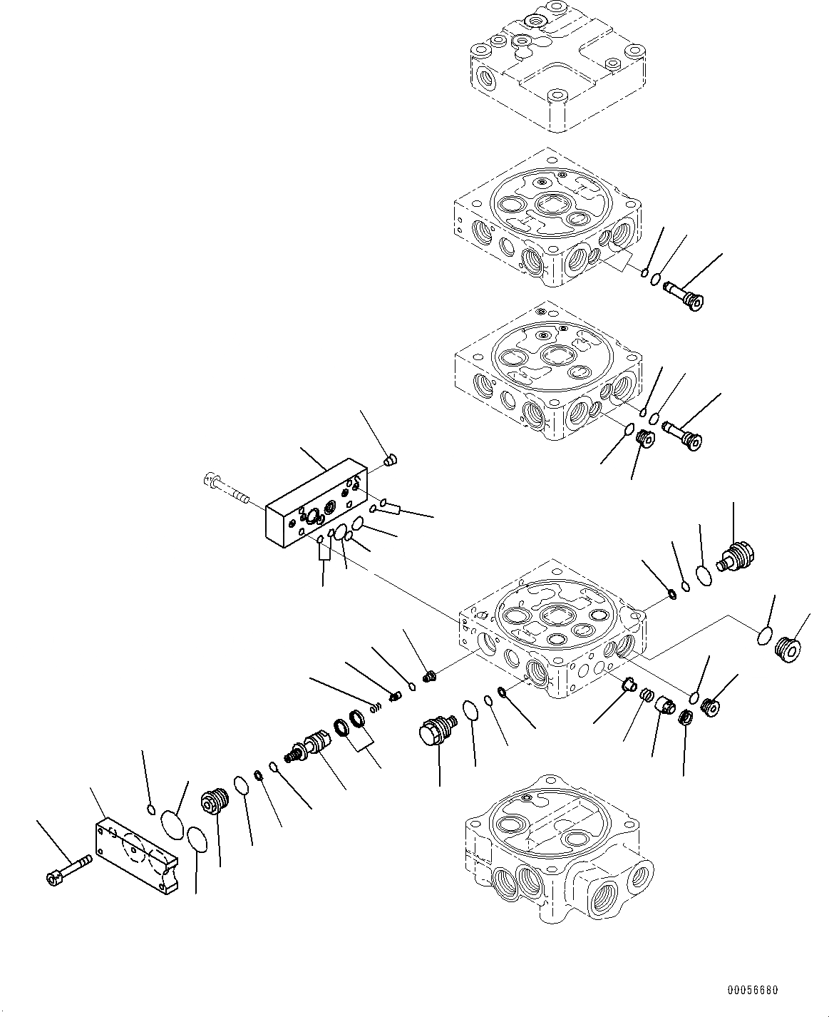 Схема запчастей Komatsu WA430-6 - ГИДРАВЛ УПРАВЛЯЮЩ. КЛАПАН, -КЛАПАН (/7) (№-) ГИДРАВЛ УПРАВЛЯЮЩ. КЛАПАН, 2-Х СЕКЦИОНН., ДЛЯ СЕВ. АМЕРИКИ, БЕЗ ЭЛЕКТРОНН. УПРАВЛ-ЕLED ПОДВЕСКА СИСТЕМА (ECSS)