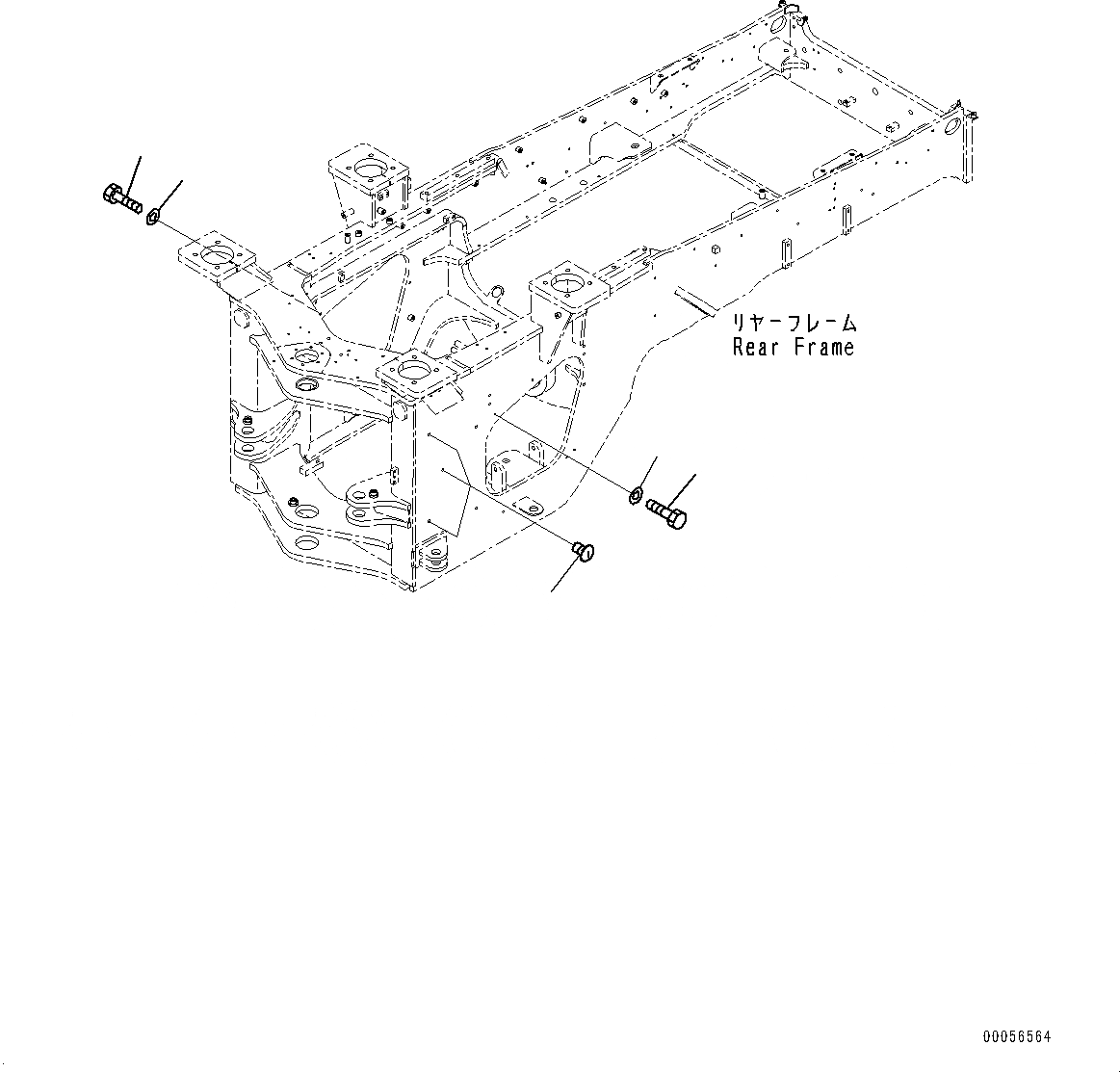 Схема запчастей Komatsu WA430-6 - СОЧЛ. СОЕД. БЛОКИР. BAR И РАМА COVER, КРЕПЛЕНИЕ (/) (№-) СОЧЛ. СОЕД. БЛОКИР. BAR И РАМА COVER, 2-Х СЕКЦИОНН., С POWERTRAIN НИЖН. ЗАЩИТА, С ЯЩИК Д/ИНСТРУМЕНТА, ДЛЯ СЕВ. АМЕРИКИ