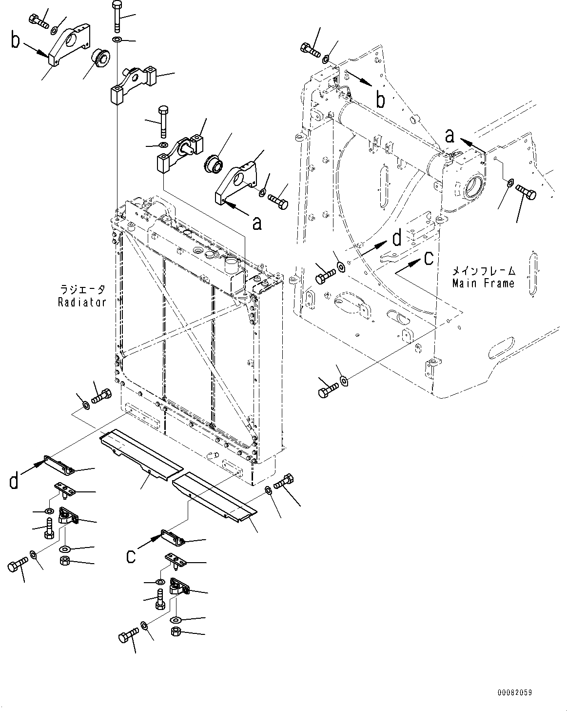 Схема запчастей Komatsu D155A-6R - СИСТЕМА ОХЛАЖДЕНИЯ, КРЕПЛЕНИЕ РАДИАТОРА (№877-8) СИСТЕМА ОХЛАЖДЕНИЯ, БЕЗ РАДИАТОР СЕРДЦЕВИНА ЗАЩИТАIVE РЕШЕТКА