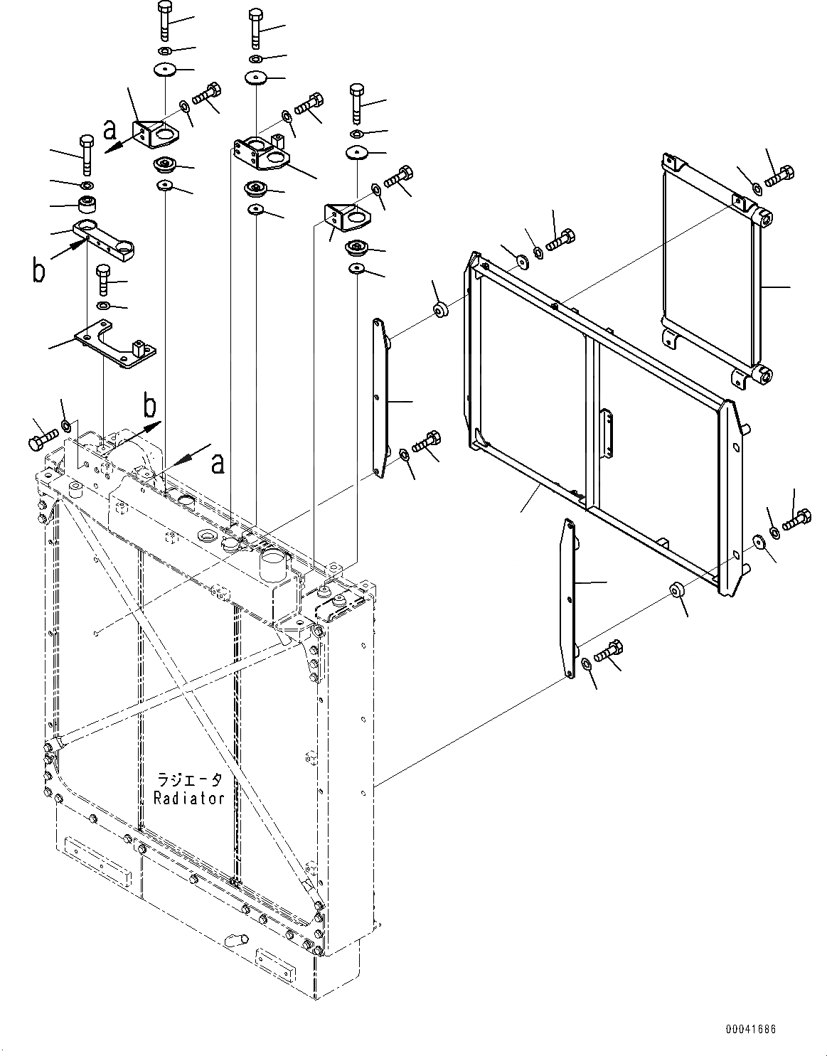 Схема запчастей Komatsu D155A-6R - СИСТЕМА ОХЛАЖДЕНИЯ, МАСЛООХЛАДИТЕЛЬ (№877-8) СИСТЕМА ОХЛАЖДЕНИЯ, БЕЗ РАДИАТОР СЕРДЦЕВИНА ЗАЩИТАIVE РЕШЕТКА
