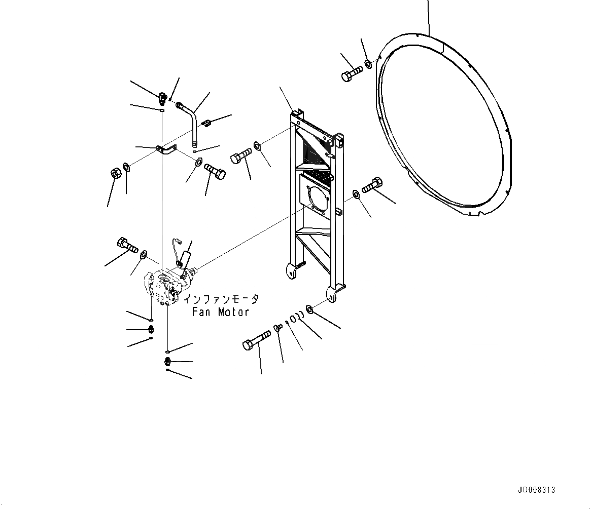 Схема запчастей Komatsu D155A-6R - ВЕНТИЛЯТОР ОХЛАЖДЕНИЯ, МОТОР ВЕНТИЛЯТОРА КОМПОНЕНТЫ (№877-) ВЕНТИЛЯТОР ОХЛАЖДЕНИЯ, НАГНЕТАТЕЛЬ