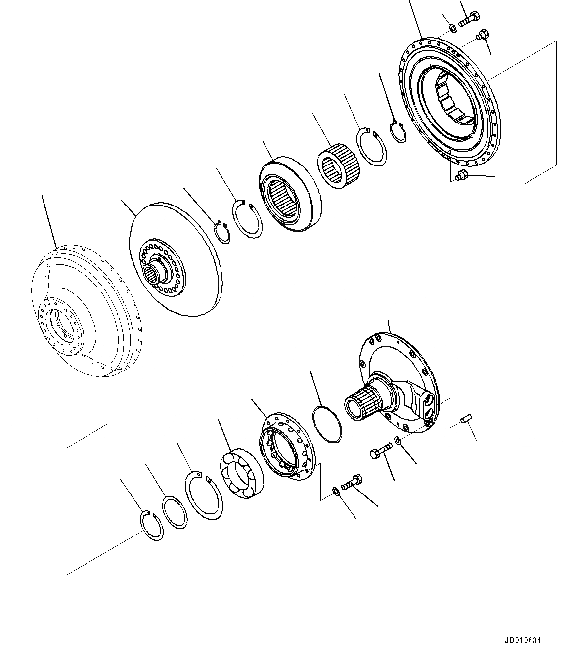 Схема запчастей Komatsu D155A-6R - СИЛОВАЯ ПЕРЕДАЧА, ГИДРОТРАНСФОРМАТОР (№877-) СИЛОВАЯ ПЕРЕДАЧА