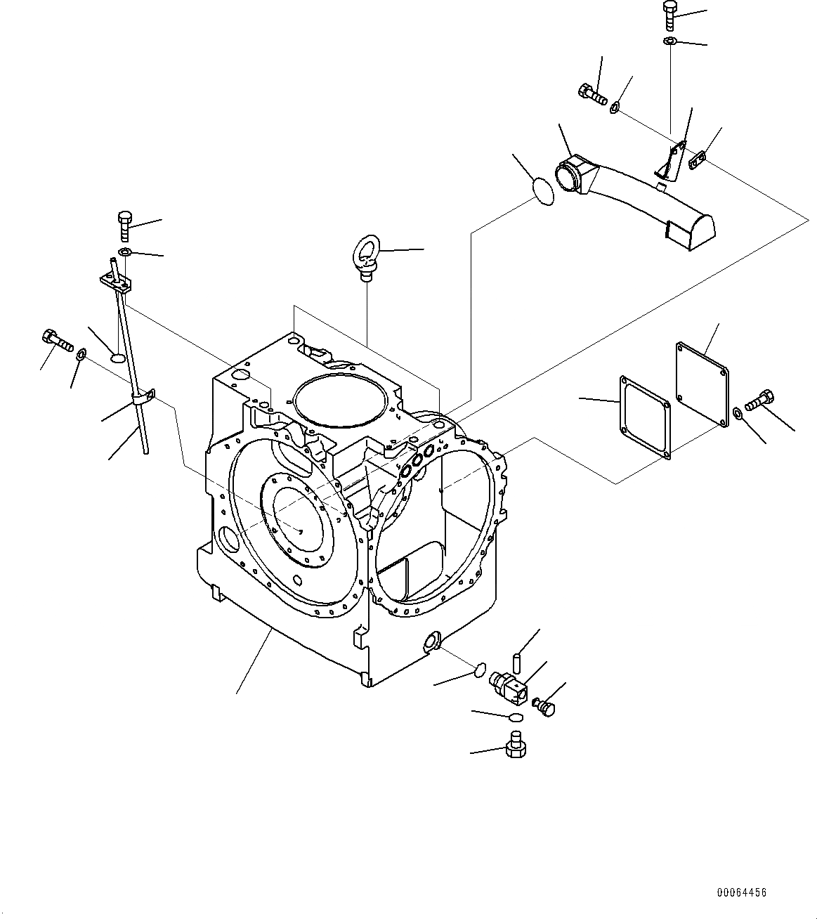 Схема запчастей Komatsu D155A-6R - СИЛОВАЯ ПЕРЕДАЧА, РУЛЕВ. УПРАВЛЕНИЕ КОРПУС (/) (№877-) СИЛОВАЯ ПЕРЕДАЧА