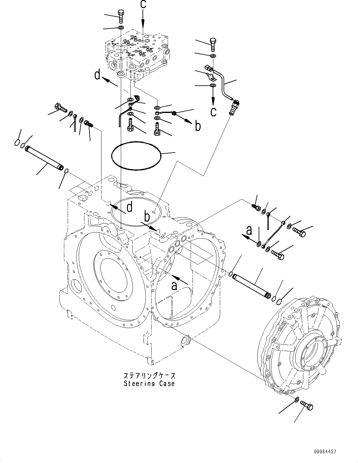 Схема запчастей Komatsu D155A-6R - СИЛОВАЯ ПЕРЕДАЧА, РУЛЕВ. УПРАВЛЕНИЕ КОРПУС (/) (№877-) СИЛОВАЯ ПЕРЕДАЧА