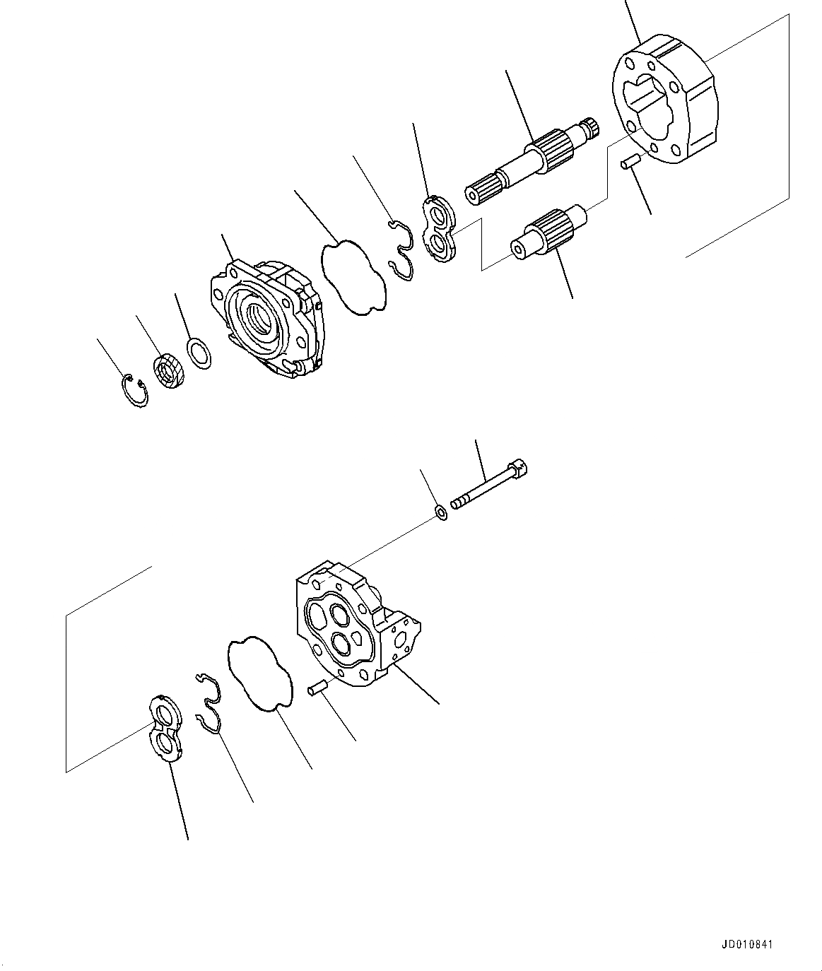 Схема запчастей Komatsu D155A-6R - СИЛОВАЯ ПЕРЕДАЧА, ПРОДУВОЧН. НАСОС (№877-) СИЛОВАЯ ПЕРЕДАЧА