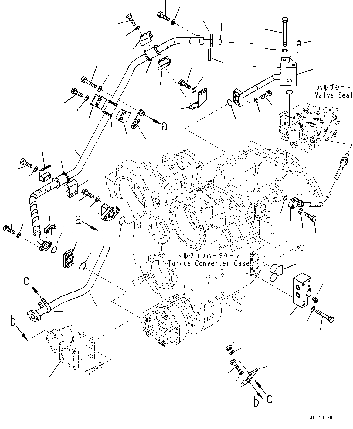 Схема запчастей Komatsu D155A-6R - СИЛОВАЯ ПЕРЕДАЧА, ТРУБЫ (№877-) СИЛОВАЯ ПЕРЕДАЧА