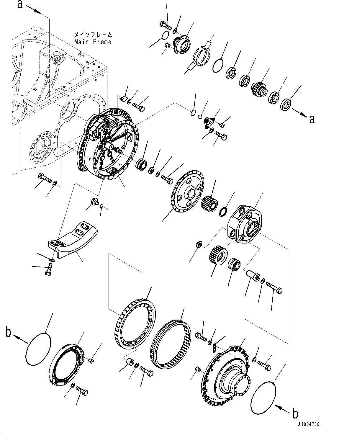 Схема запчастей Komatsu D155A-6R - КОНЕЧНАЯ ПЕРЕДАЧА, FINAL КОРПУС ШЕСТЕРЕНН. ПЕРЕДАЧИ ЛЕВ. (№877-) КОНЕЧНАЯ ПЕРЕДАЧА, ДЛЯ УСИЛ.ENED ГУСЕНИЧНАЯ РАМА, ETHIOPIA, WASTE DISPOSAL