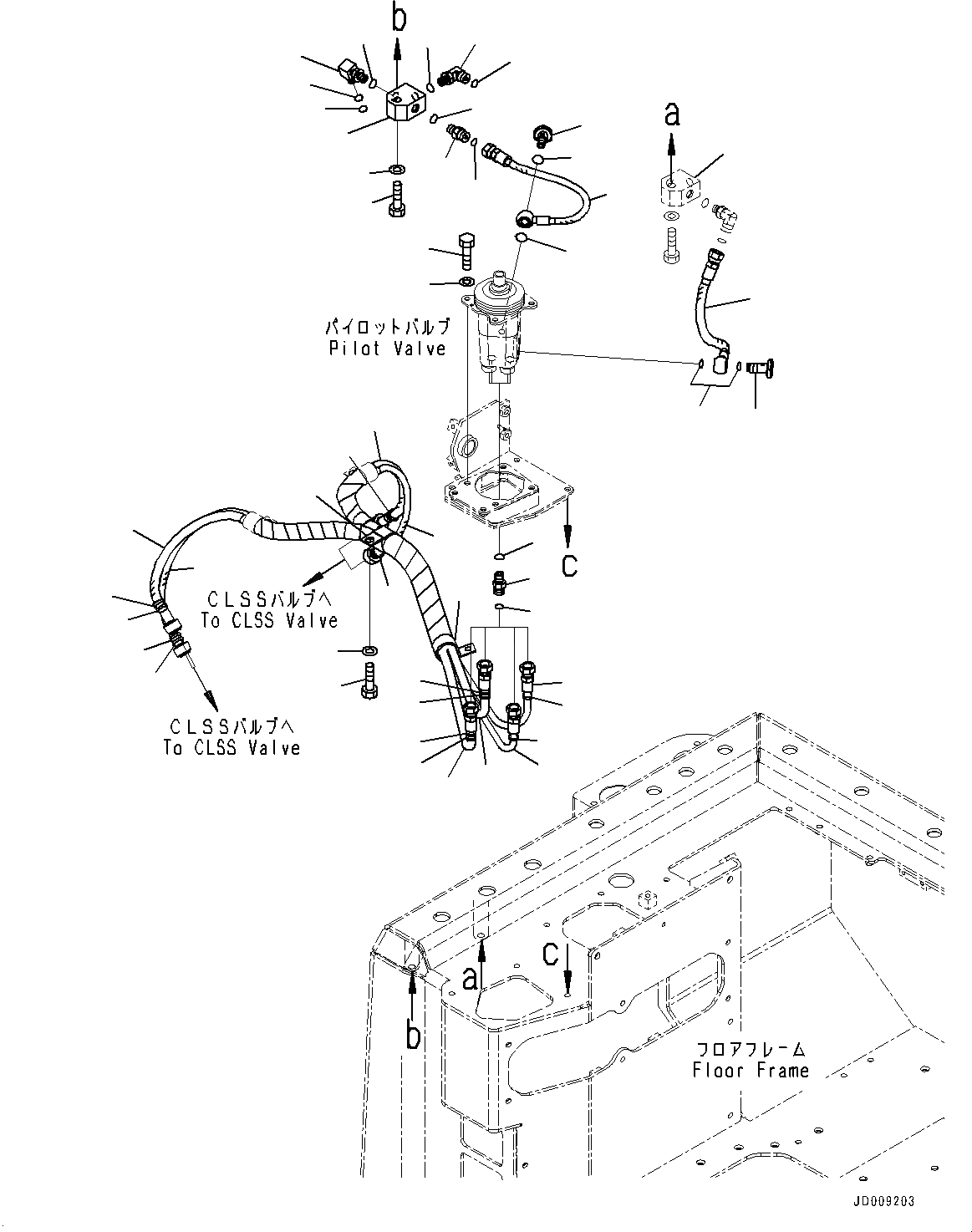 Схема запчастей Komatsu D155A-6R - ОСНОВН. КОНСТРУКЦИЯ, КЛАПАН PPCТРУБЫ (№877-89) ОСНОВН. КОНСТРУКЦИЯ, БЕЗ ЗАДН. ОБОРУД-Е, ДЛЯ КАБИНА ROPS