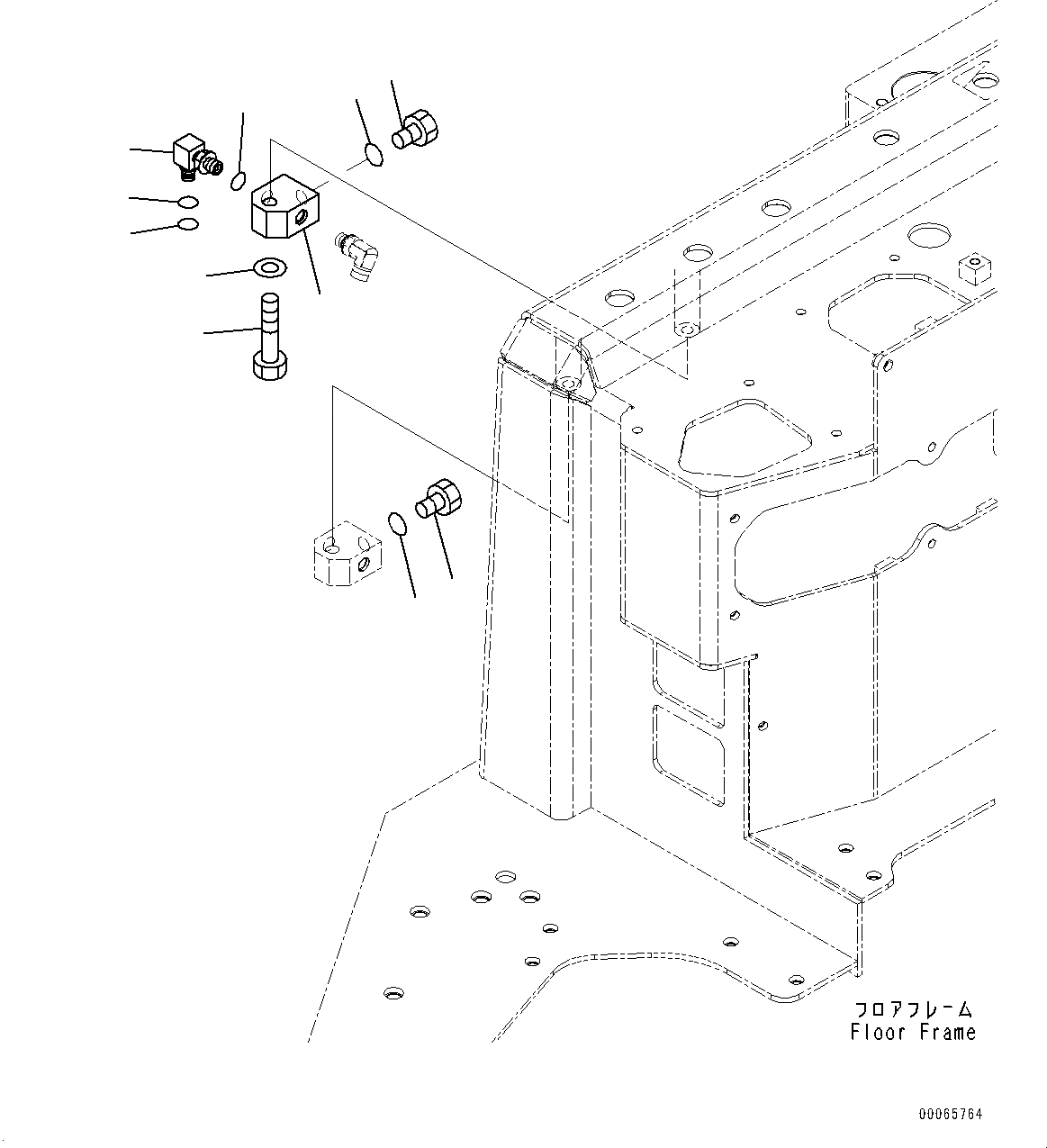Схема запчастей Komatsu D155A-6R - ОСНОВН. КОНСТРУКЦИЯ, БЕЗ РЫХЛИТЕЛЯ УПРАВЛ-Е (№877-) ОСНОВН. КОНСТРУКЦИЯ, БЕЗ ЗАДН. ОБОРУД-Е, ДЛЯ КАБИНА ROPS, KOMTRAX, GPRS