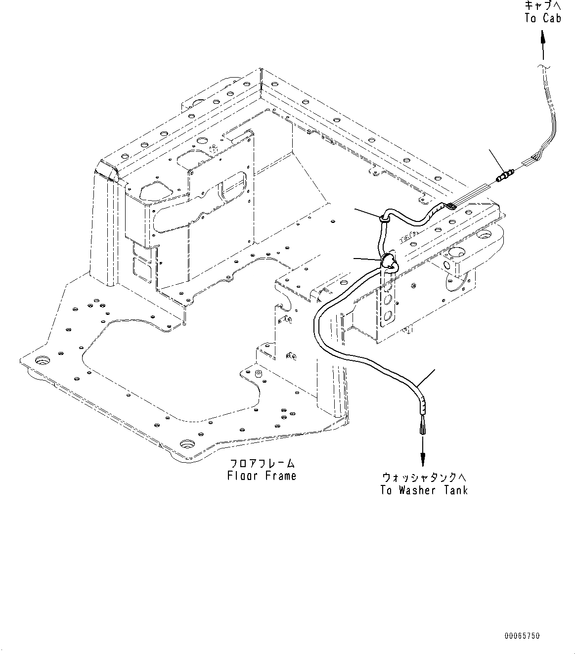Схема запчастей Komatsu D155A-6R - ОСНОВН. КОНСТРУКЦИЯ, ПОЛ, ОМЫВАТЕЛЬ СТЕКЛА ШЛАНГИ (№877-) ОСНОВН. КОНСТРУКЦИЯ, ДЛЯ РЕГУЛИР. ГИГАНТСК. РЫХЛИТ, КАБИНА ROPS, KOMTRAX, GPRS