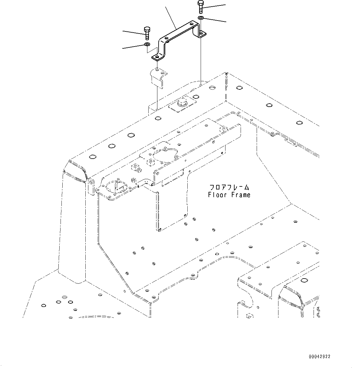 Схема запчастей Komatsu D155A-6R - КРЕПЛЕНИЕ ОСН. КОНСТРУКЦИИING, КОРПУС (№877-) КРЕПЛЕНИЕ ОСН. КОНСТРУКЦИИING, ДЛЯ КАБИНА ROPS