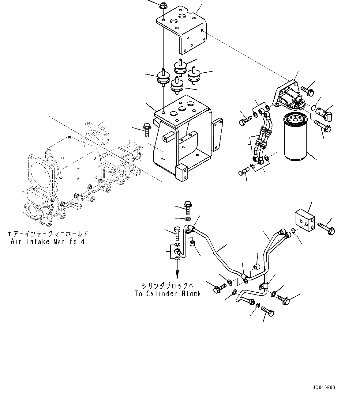 Схема запчастей Komatsu SAA6D140E-5AG - АНТИКОРРОЗ. ЭЛЕМЕНТ (№-8) АНТИКОРРОЗ. ЭЛЕМЕНТ, HARD ВОДН. AREA ARRANGEMENT
