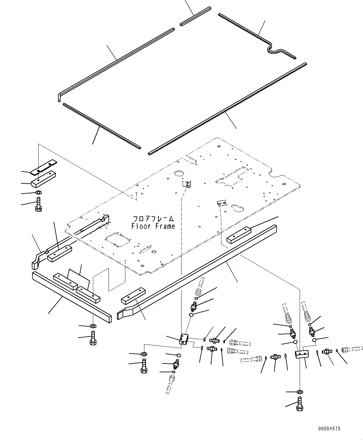 Схема запчастей Komatsu PC270-8 - КАБИНА, ПОЛ, P, T БЛОК И УПЛОТНЕНИЕ (№7-) КАБИНА, С АВТОМАТИЧ. КОНДИЦ. ВОЗДУХА, AM-FM РАДИО ДЛЯ АЗИИ, KOMTRAX