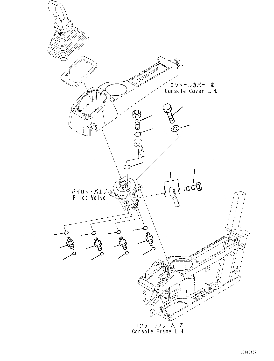Схема запчастей Komatsu PC270-8 - КАБИНА, ПОЛ, РЫЧАГ, ЛЕВ. (№7-8) КАБИНА, ДЛЯ АВСТРАЛИИ
