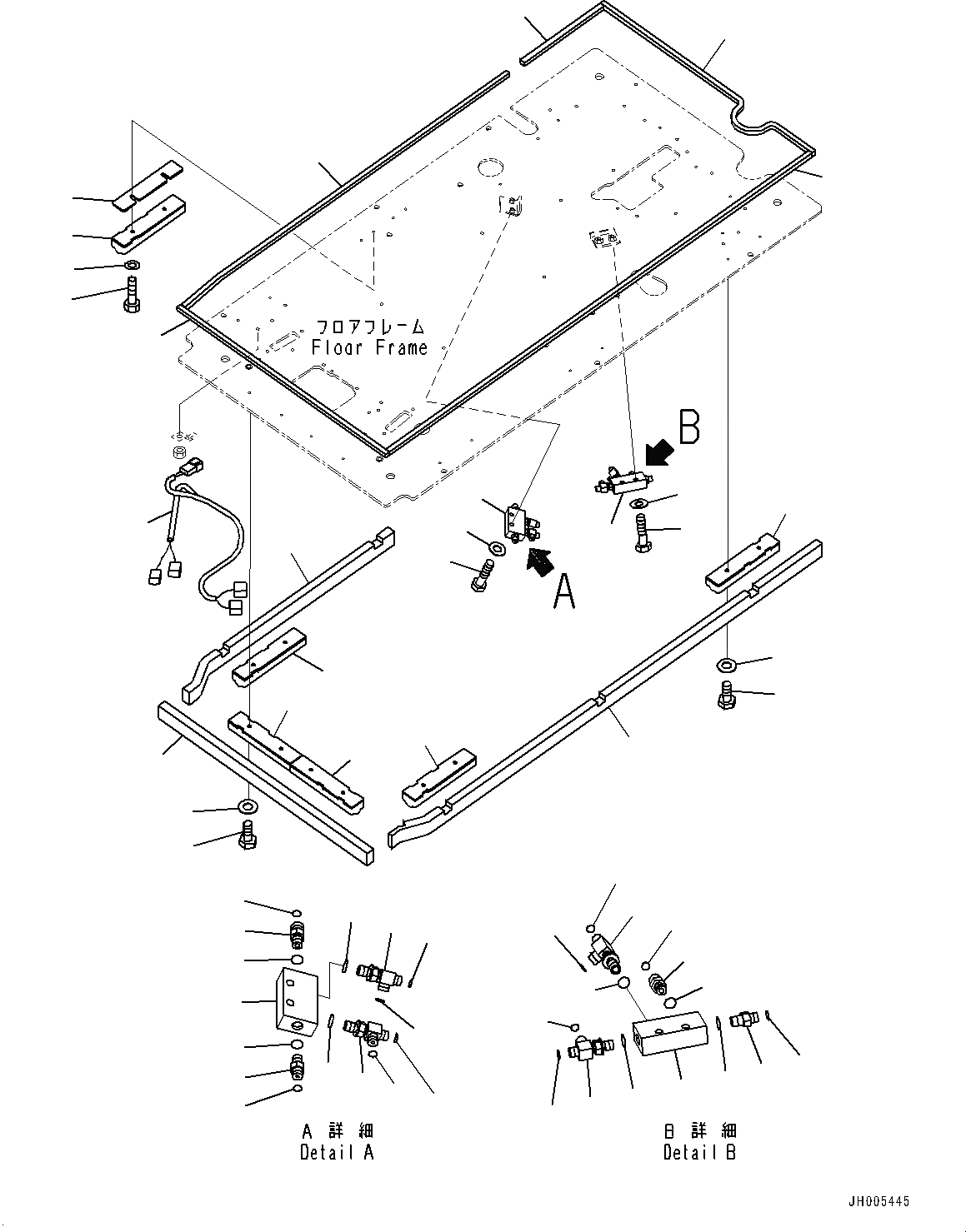 Схема запчастей Komatsu PC270-8 - КАБИНА, ПОЛ, P, T БЛОК И УПЛОТНЕНИЕ (№7-) КАБИНА, -ДОПОЛН. АКТУАТОР ТРУБЫ, АККУМУЛЯТОР, С АВТОМАТИЧ. КОНДИЦ. ВОЗДУХА, AM-FM РАДИО ДЛЯ АЗИИ