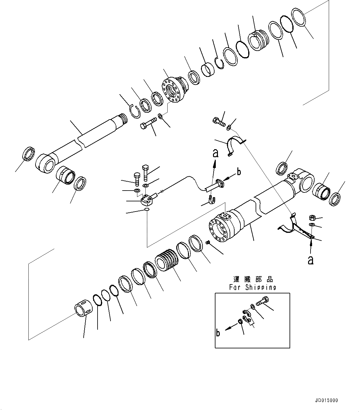 Схема запчастей Komatsu PC270-8 - ЦИЛИНДР СТРЕЛЫ, ПРАВ. (№7-) ЦИЛИНДР СТРЕЛЫ, ЧАС. СМАЗКА INTERVAL, ДЛЯ СТРЕЛЫ И РУКОЯТЬ ANTI-DROP КЛАПАН