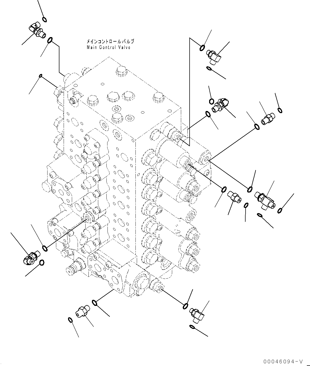 Схема запчастей Komatsu PC270LC-8 - УПРАВЛЯЮЩ. КЛАПАН, СОЕДИНИТЕЛЬН. ЧАСТИ, / (№7-) УПРАВЛЯЮЩ. КЛАПАН, -АКТУАТОР