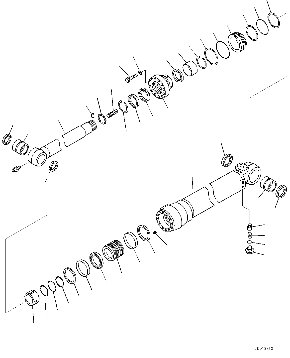 Схема запчастей Komatsu PC270LC-8 - ЦИЛИНДР РУКОЯТИ(№7-) ЦИЛИНДР РУКОЯТИ, ЧАС. СМАЗКА INTERVAL, ДЛЯ СТРЕЛЫ И РУКОЯТЬ ANTI-DROP КЛАПАН