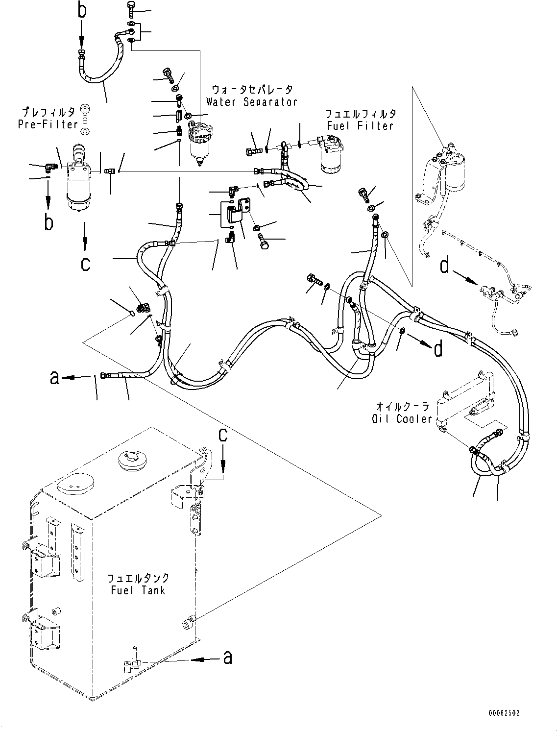 Схема запчастей Komatsu PC138US-8 - ТОПЛИВН. ПОДАЮЩ. ТРУБЫ, ТОПЛИВОПРОВОД. (/) (№-8) ТОПЛИВН. ПОДАЮЩ. ТРУБЫ, С EXTRA BAD ТОПЛИВН. И ПЛОХ. ТОПЛИВО СПЕЦ-ЯIFICATION, ВОДН.+DUST, ДОПОЛН. ФИЛЬТР.