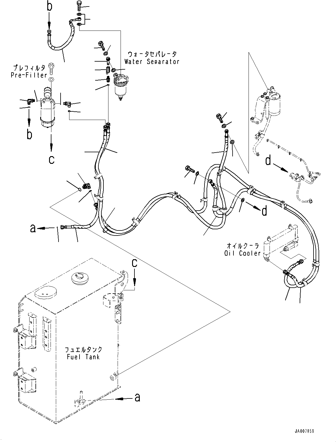 Схема запчастей Komatsu PC138US-8 - ТОПЛИВН. ПОДАЮЩ. ТРУБЫ, ТОПЛИВОПРОВОД. (/) (№8-) ТОПЛИВН. ПОДАЮЩ. ТРУБЫ, С EXTRA BAD ТОПЛИВН. И ПЛОХ. ТОПЛИВО СПЕЦ-ЯIFICATION, ВОДН.+DUST, ДОПОЛН. ФИЛЬТР.
