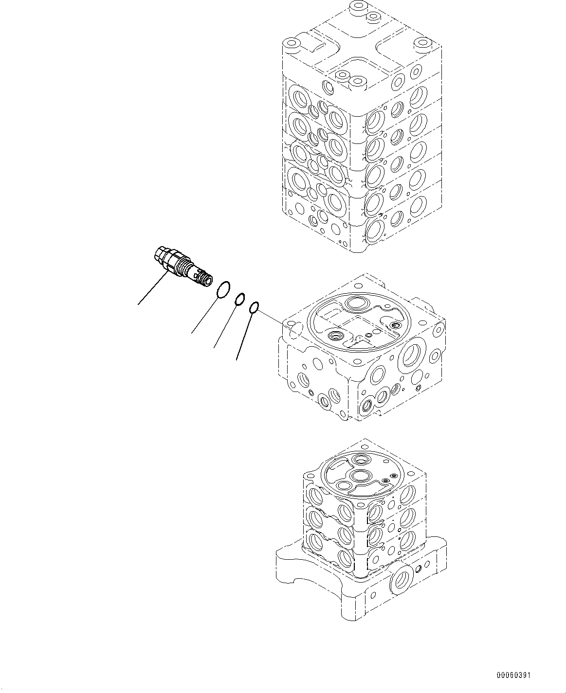 Схема запчастей Komatsu PC138US-8 - УПРАВЛЯЮЩ. КЛАПАН, ВНУТР. ЧАСТИ (/) (№-) УПРАВЛЯЮЩ. КЛАПАН, ДЛЯ KUK