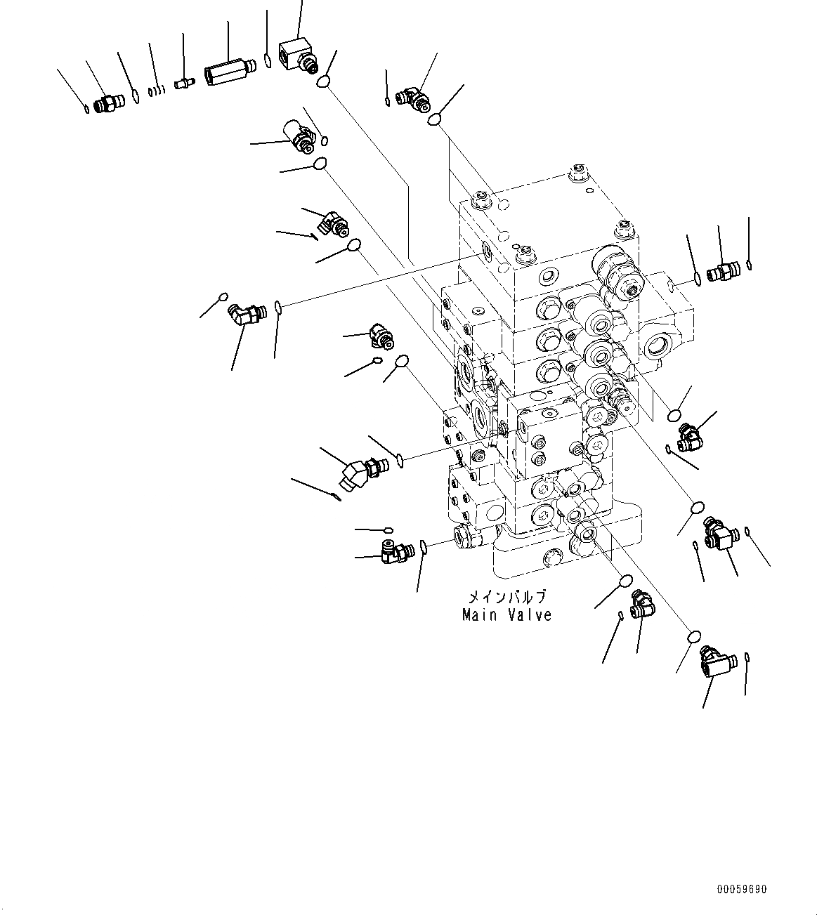 Схема запчастей Komatsu PC138US-8 - РУКОЯТЬ И КОВШ ТРУБЫ, КЛАПАН КОМПОНЕНТЫ (/) (№-) РУКОЯТЬ И КОВШ ТРУБЫ, PROVISION ДЛЯ -ДОПОЛН. АКТУАТОР ТРУБЫ, НИЗ. BACK PRESSURE