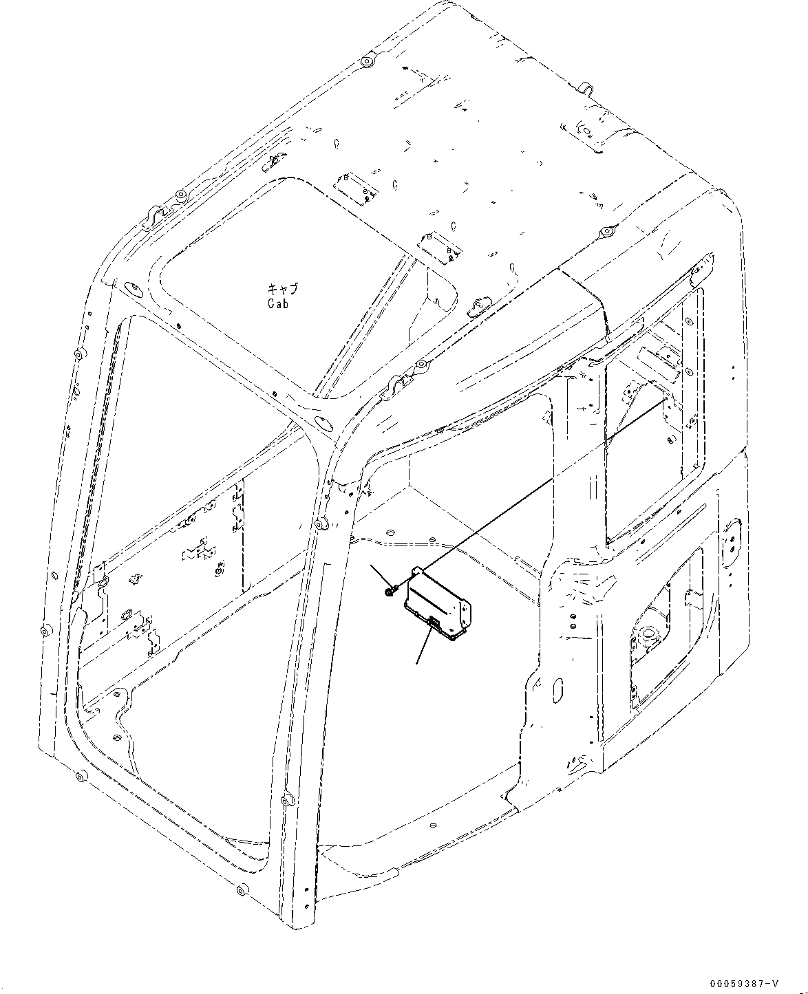 Схема запчастей Komatsu PC138US-8 - КАБИНА, КОНТРОЛЛЕР (№-) КАБИНА, ПРАВ. РАМА ОКНА, С VOLT POWER ВЫПУСКН., ДЛЯ СТРАН ЕС