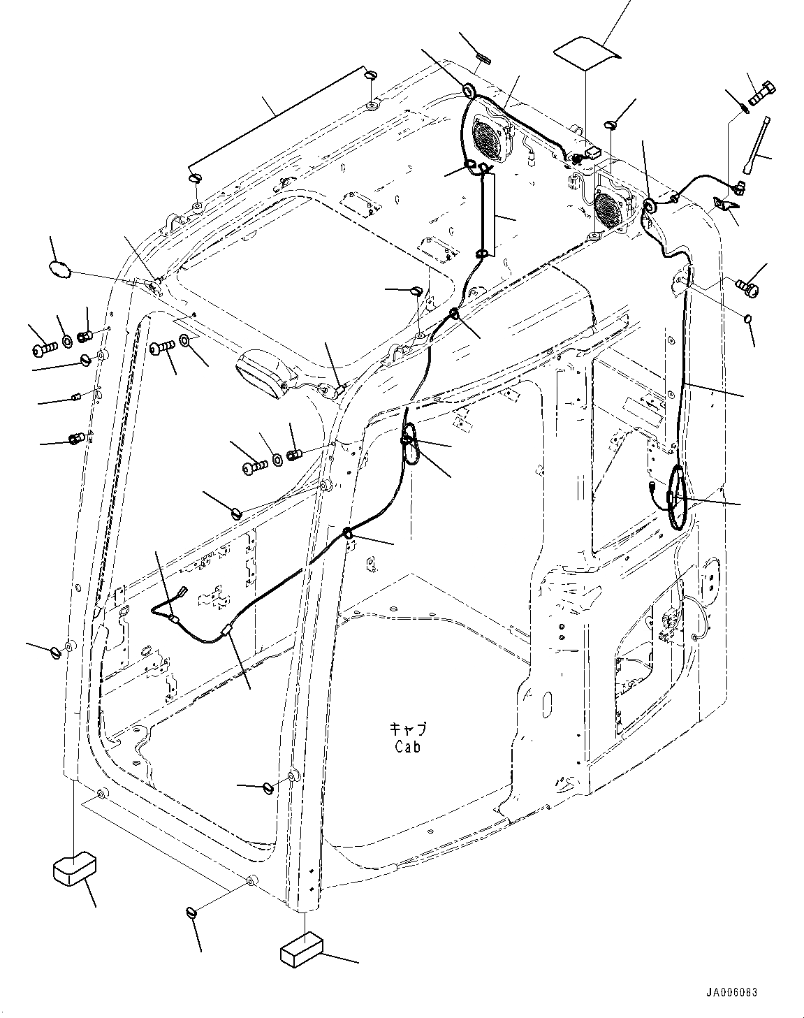 Схема запчастей Komatsu PC138US-8 - КАБИНА, ЗАГЛУШКА БОЛТ (№-7) КАБИНА, С VOLT POWER ВЫПУСКН., ДЛЯ КАБИНА ROPS, ПРАВ. И ЗАДН. ФИКС. ОКНА