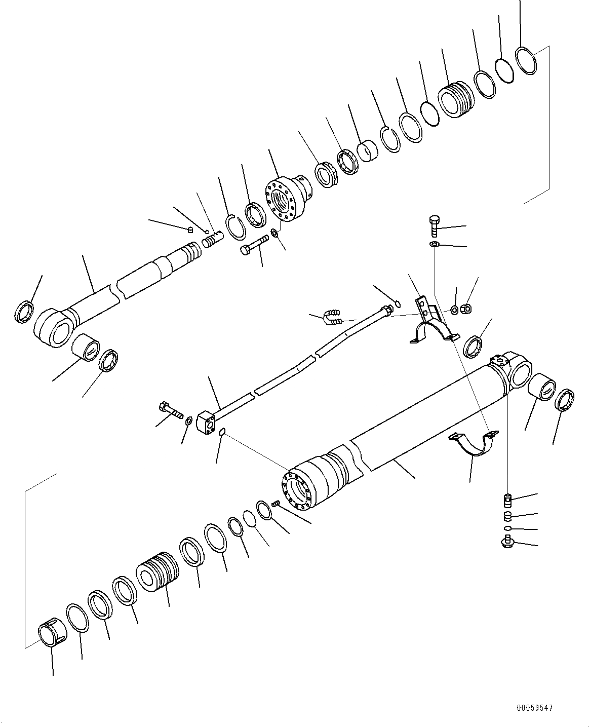 Схема запчастей Komatsu PC138US-8 - ЦИЛИНДР РУКОЯТИ, ВНУТР. ЧАСТИ (№-) ЦИЛИНДР РУКОЯТИ, ДЛЯ СТРАН ЕС, С -ДОПОЛН. АКТУАТОР ТРУБЫ