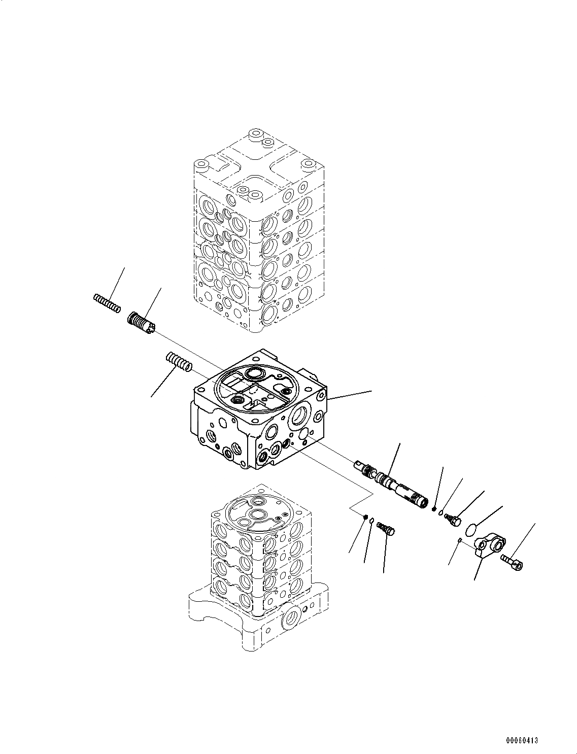 Схема запчастей Komatsu PC138US-8 - УПРАВЛЯЮЩ. КЛАПАН, ВНУТР. ЧАСТИ (/) (№-) УПРАВЛЯЮЩ. КЛАПАН, ДВОЙН. ТИП, С ОТВАЛ