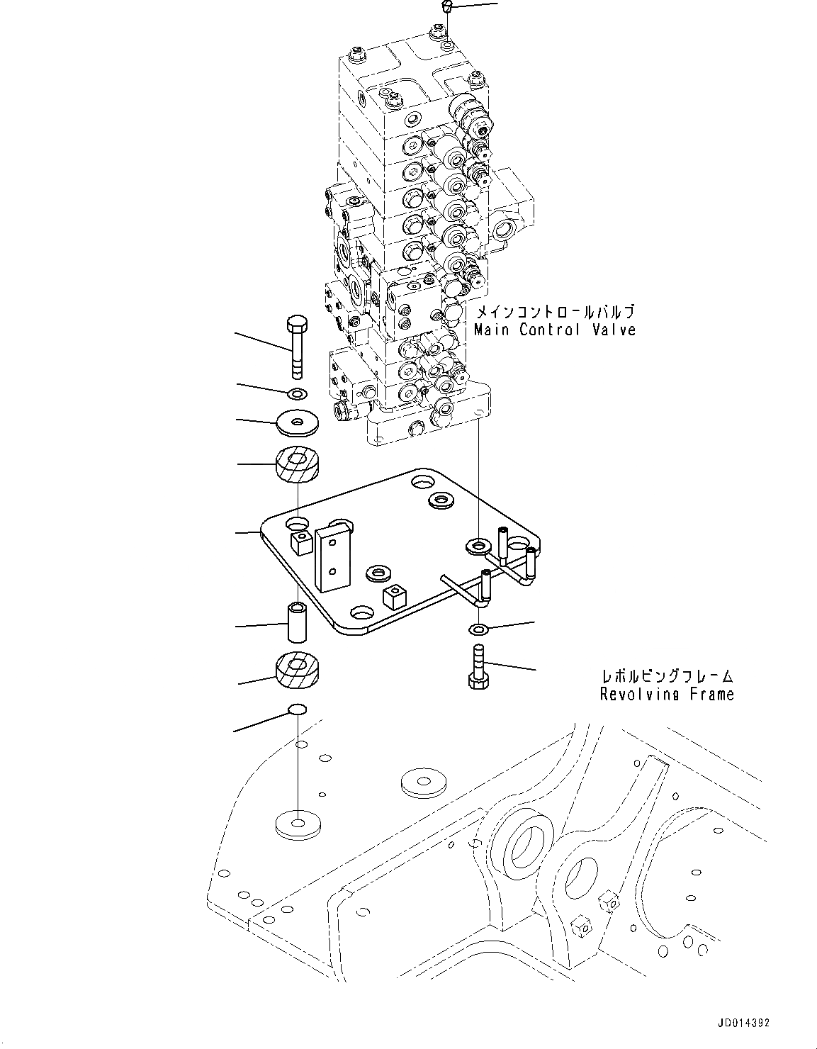 Схема запчастей Komatsu PC138US-8 - УПРАВЛЯЮЩ. КЛАПАН, УПРАВЛЯЮЩ. КЛАПАН КОМПОНЕНТЫ (№-) УПРАВЛЯЮЩ. КЛАПАН, PROVISION ДЛЯ РЕГУЛИР. 2-СЕКЦИОНН. СТРЕЛА, С ОТВАЛ