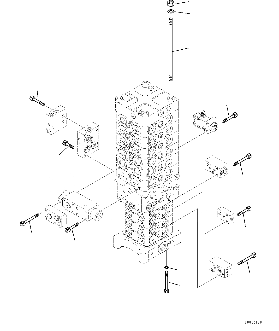 Схема запчастей Komatsu PC138US-8 - УПРАВЛЯЮЩ. КЛАПАН, ВНУТР. ЧАСТИ (/) (№-) УПРАВЛЯЮЩ. КЛАПАН, -НАВЕСН. ОБОРУД, ДЛЯ KUK, С ОТВАЛ