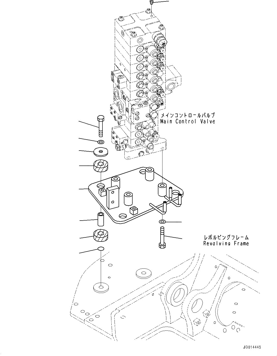 Схема запчастей Komatsu PC138US-8 - УПРАВЛЯЮЩ. КЛАПАН, УПРАВЛЯЮЩ. КЛАПАН КОМПОНЕНТЫ (№-) УПРАВЛЯЮЩ. КЛАПАН, -НАВЕСН. ОБОРУД, ДЛЯ KUK, С ОТВАЛ