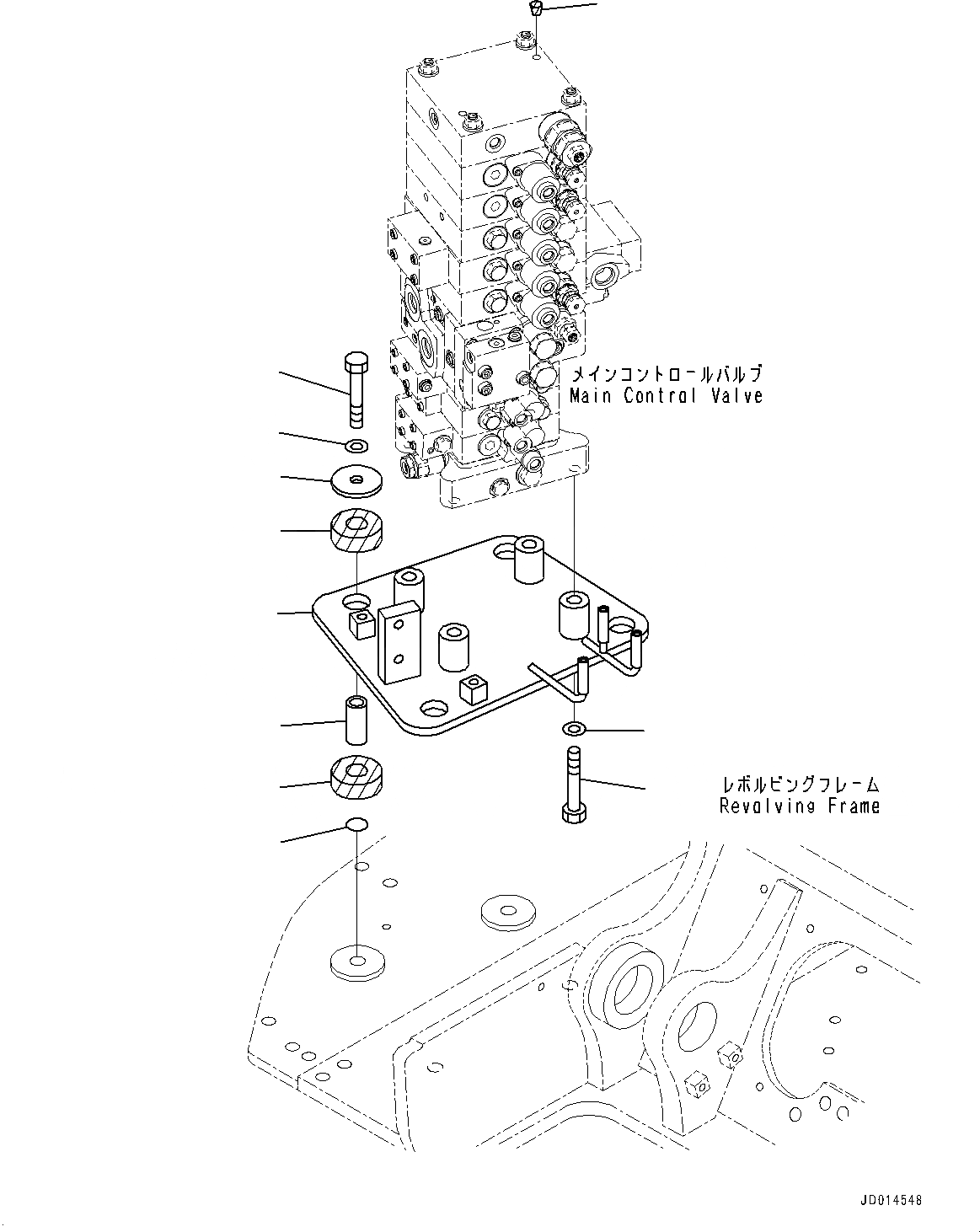 Схема запчастей Komatsu PC138US-8 - УПРАВЛЯЮЩ. КЛАПАН, УПРАВЛЯЮЩ. КЛАПАН КОМПОНЕНТЫ (№-) УПРАВЛЯЮЩ. КЛАПАН, ДЛЯ KUK