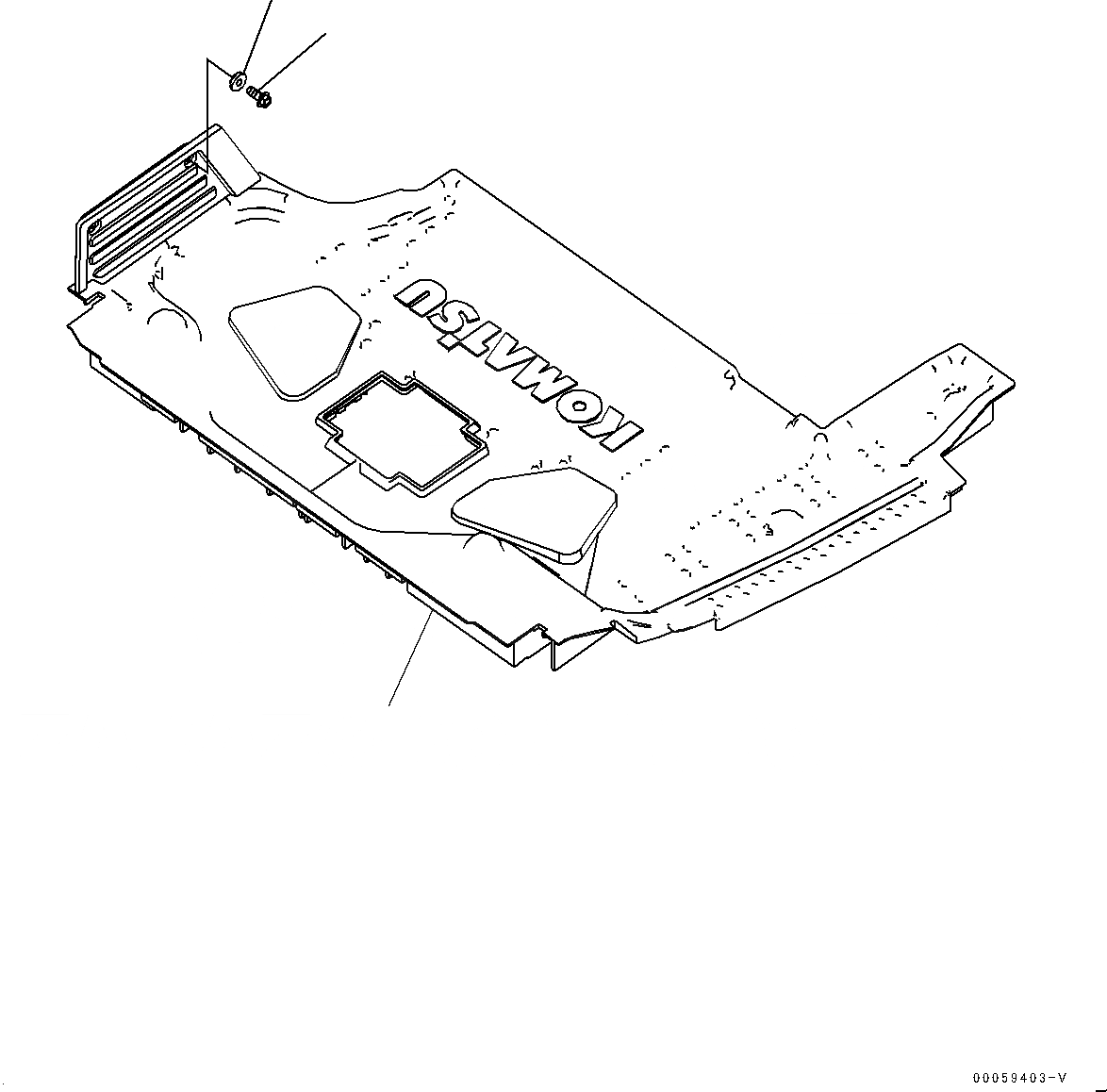 Схема запчастей Komatsu PC138US-8 - ПОКРЫТИЕ ПОЛА(№-) ПОЛ МАТЕРИАЛ, ДЛЯ KUK