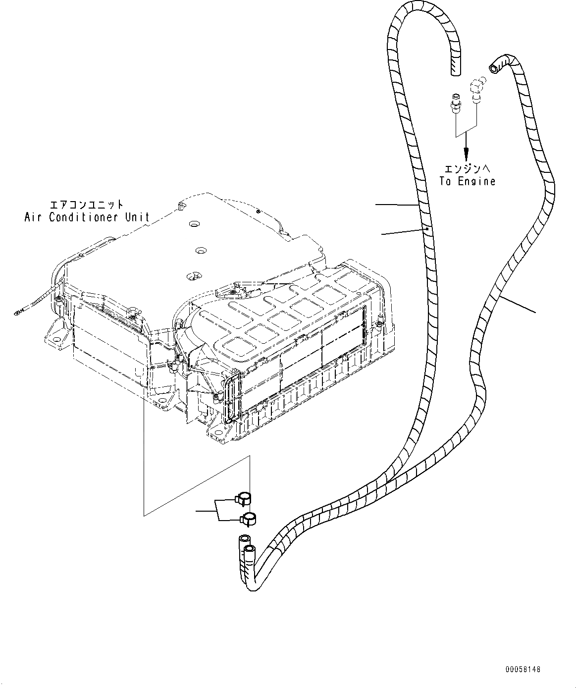 Схема запчастей Komatsu PC138US-8 - ОСНОВН. КОНСТРУКЦИЯ, ГИДР. ПРОВОД. ОБОГРЕВАТЕЛЯ (№-) ОСНОВН. КОНСТРУКЦИЯ, С ДВОЙН. OFFSET СТРЕЛА, СТУПЕНИ, С -ДОПОЛН. АКТУАТОР ТРУБЫ